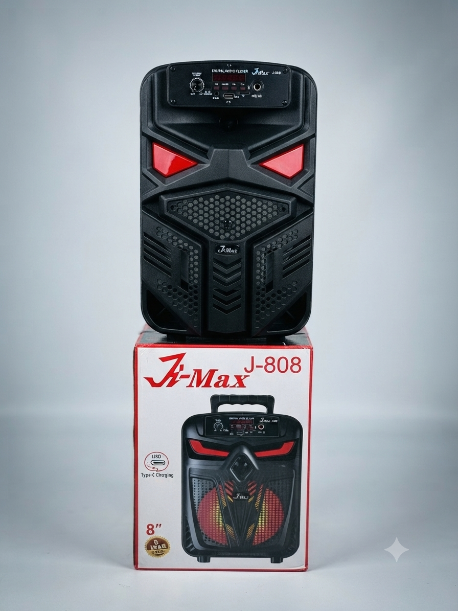 سماعة حفلات محمولة J-Max J-809 مقاس 8 إنش من MT Mobile