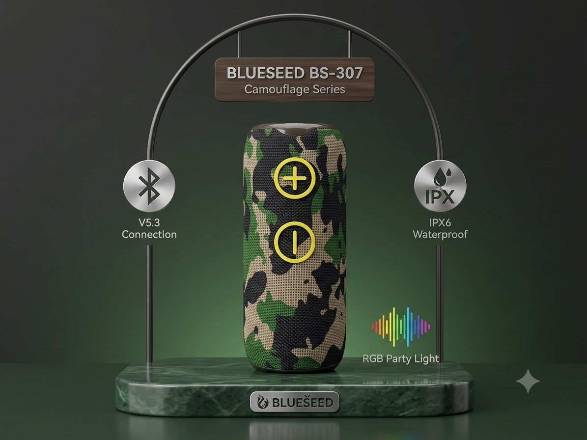 سبيكر بلوتوث محمول BLUESEED BS-307 Portable Speaker من MT Mobile