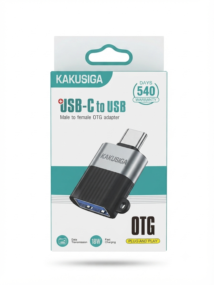 محول KAKUSIGA OTG من USB-C إلى USB (Male to Female) من Empty Mobile
