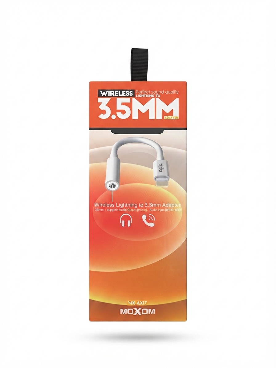محول MOXOM MX-AX17 لاسلكي لايتنينج إلى 3.5 ملم من Empty Mobile