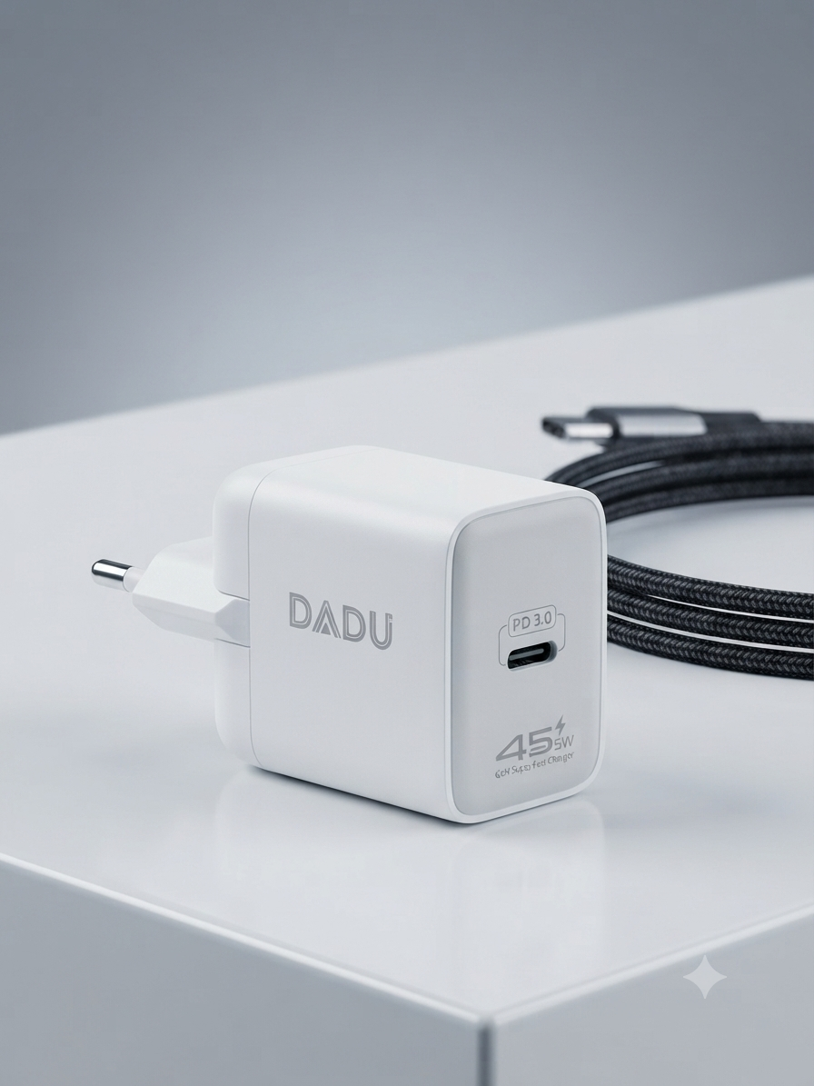 شاحن جداري DADU سريع GaN بقوة 45W منفذ Type-C تقنية PD3.0 موديل DC-399 من MT mobile